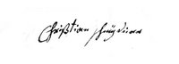 Christian Schneÿder's signature from 1749/50